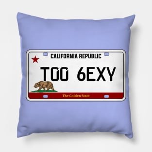 California car license plate version II Pillow