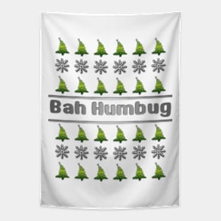 Ugly Christmas Bah Humbug Tapestry