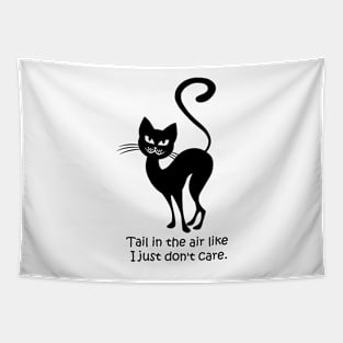 Funny Tail In The Air High Tail Cat Tapestry