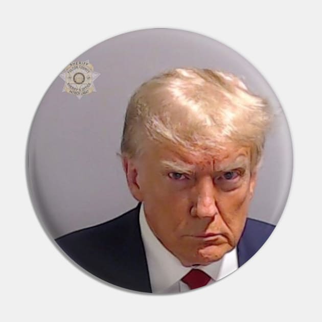 Donald Trump Mugshot Pin by NewShift