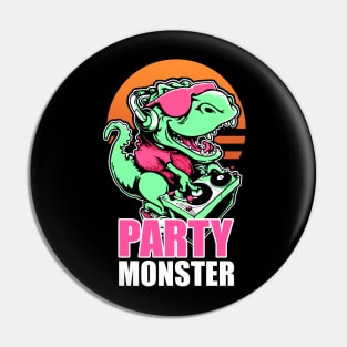 Dino Party Monster Pin