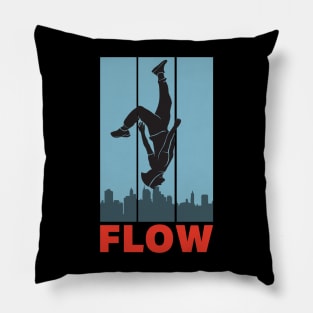 Parkour Freerunner Retro Themed Gift Pillow