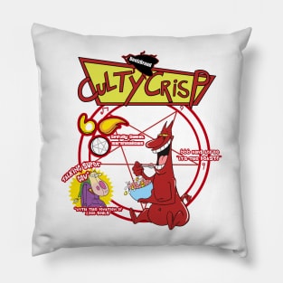 Culty Crisp by BeelzBrand Pillow