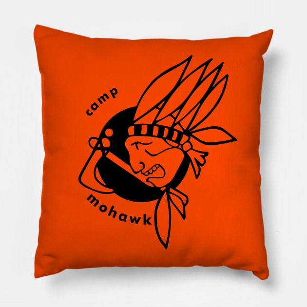 Camp Mohawk Pillow by AngryMongoAff