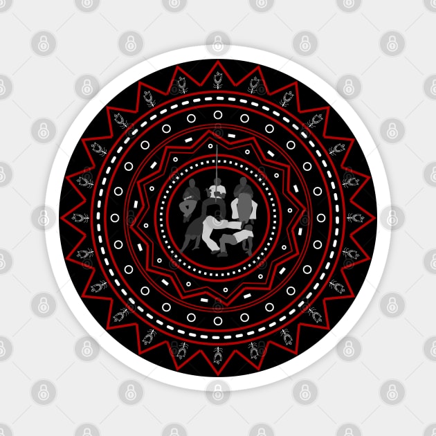 capoeira mandala Magnet by incantia