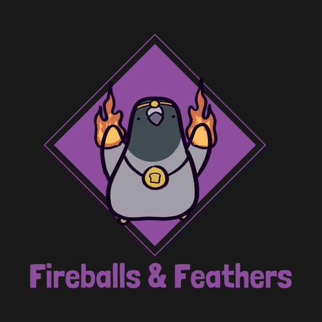 Fireballs & Feathers Sorcerer Pigeon by ThumboArtBumbo