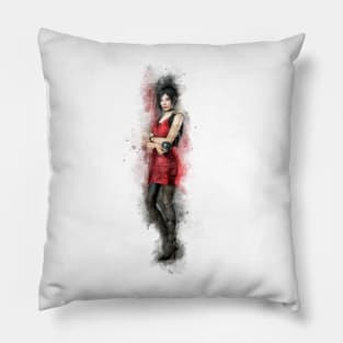 Ada Wong - Resident Evil *Watercolor* Pillow