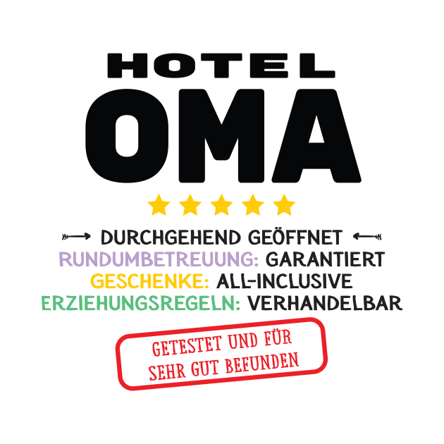 Hotel Oma Lustige Geschenkidee by BetterManufaktur