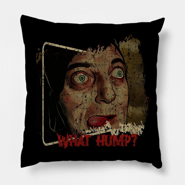 What Hump ? // Fresh Vintage art Pillow by manganto80s