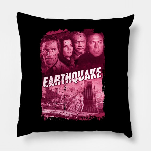 Charlton Heston A Hero in Earthquakes Pillow by GodeleineBesnard