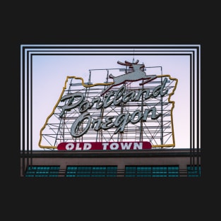 Portland Oregon Downtown Sign T-Shirt