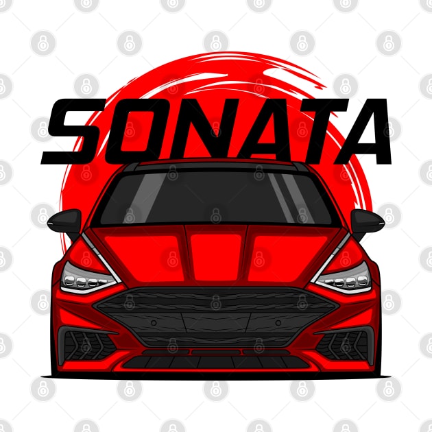 Front Red Sonata Sedan 8 Gen by GoldenTuners