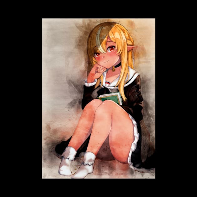 Shiranui Flare Anime Watercolor by Isamu Studio