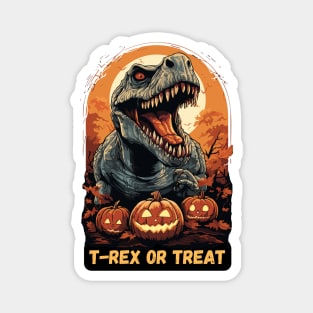 T-Rex or Treat - halloween t-rex Magnet