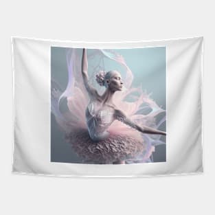 Portrait in Pastel Colors of A Fractal Ballerina Tapestry