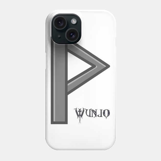 Wunjo Rune Phone Case by GodiLimeg