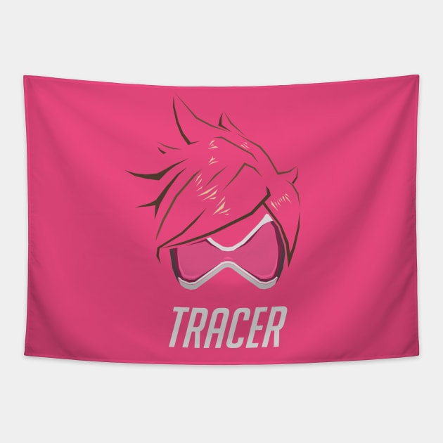 Tracer Pink EdgeArt Tapestry by rayengzh