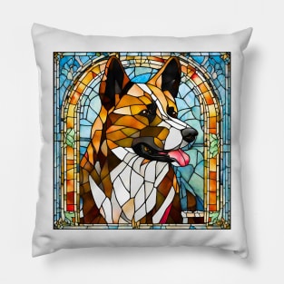 Stained Glass Karelian Bear Dog Pillow