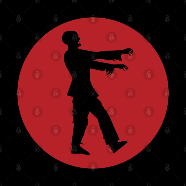 Walking Zombie Silhouette by MonkeyBusiness