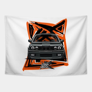 BMW E30 M3 BLACK Tapestry