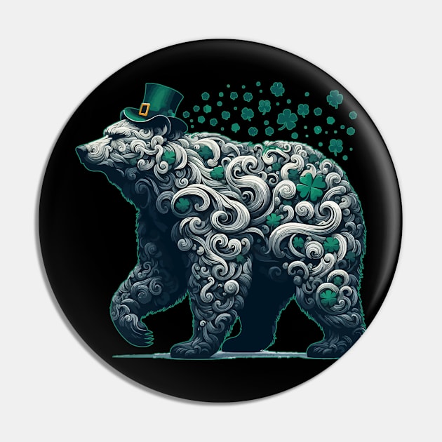 Happy st patricks day funny green bear Pin by TomFrontierArt