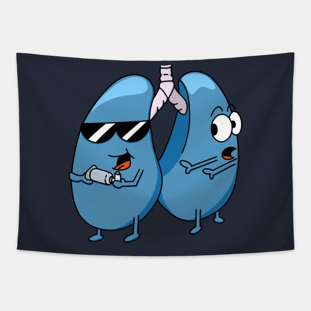 Cool Lungs Tapestry by Jrfiguer