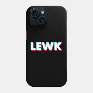lewk glitch white Phone Case