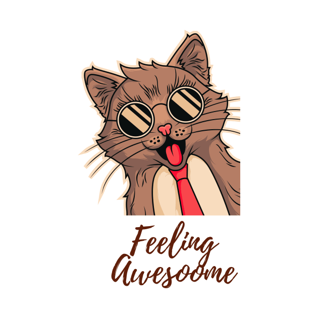 Awesome funny cute cat by Purrfect Shop