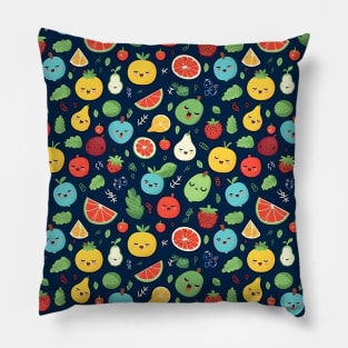 Cute fruit with doodle style Pillow