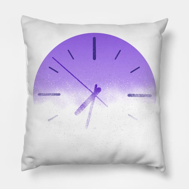 Clouded Time Pillow by PsychoBell