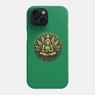 Meditation And Weed Logo Phone Case