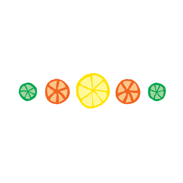 Lemon, Lime, and Orange Slices by TintedRed