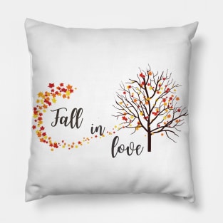 Fall in Love Autumn Design Pillow