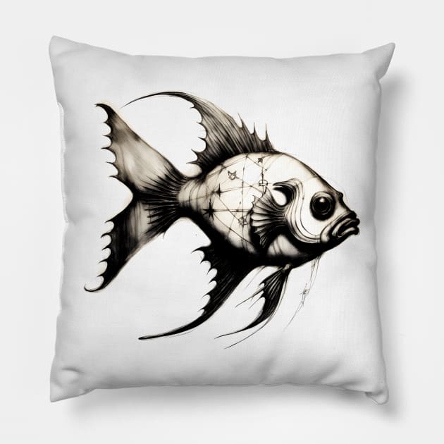 Fish Pillow by BloomBeyondShadows