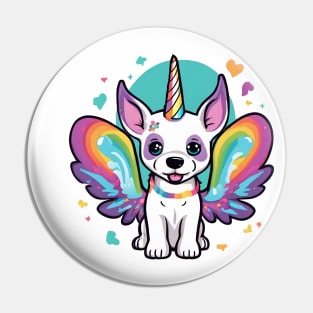 Unicorn Puppy Cute Kawaii Dog Pin