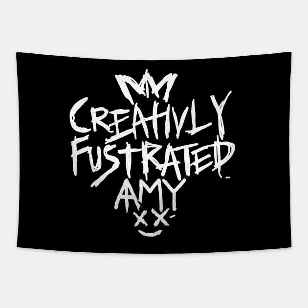 BAD AMY ''CREATIVLY FUSTRATED'' Tapestry by KVLI3N