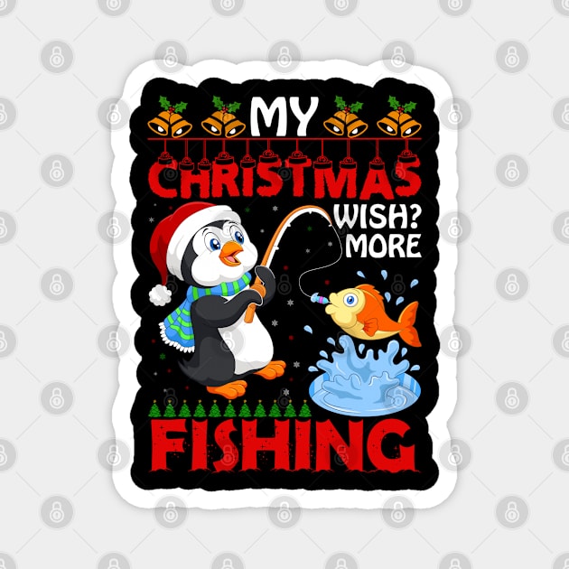 My Christmas Wish More Fishing Magnet by NoorAlbayati93