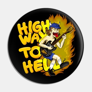 Angus Young ACDC Pin