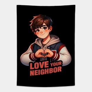 Love Your Neighbor Tapestry