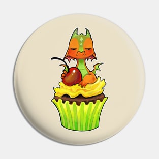 Cupcake dragon sour cherry Pin