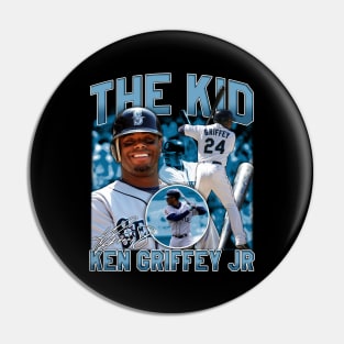 Ken Griffey Jr The Kid Basketball Legend Signature Vintage Retro 80s 90s Bootleg Rap Style Pin