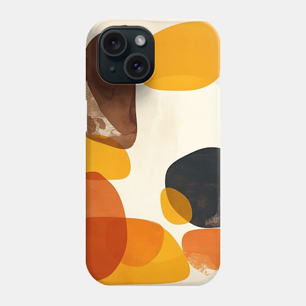 Orange Yellow Abstract Phone Case by Trippycollage