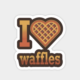 I heart waffles Magnet