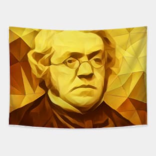 William Makepeace Thackeray Golden Portrait | William Makepeace Thackeray Artwork 11 Tapestry