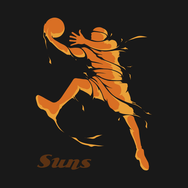 Phoenix Suns Fans - NBA T-Shirt by info@dopositive.co.uk