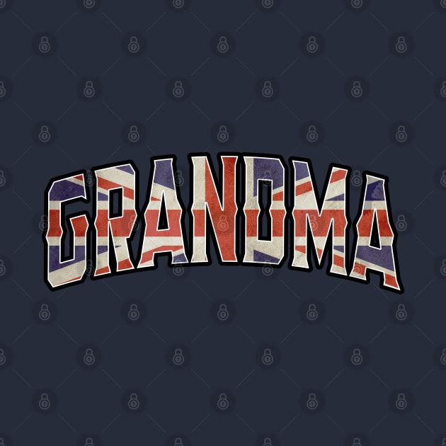 Grandma British Vintage Heritage DNA Flag by Just Rep It!!