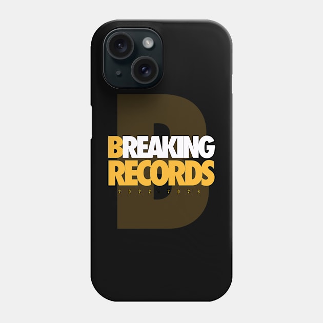 Bruins breaking records Phone Case by The40z