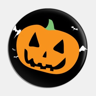 Happy Halloween - Orange Pumpkin Pin