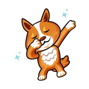 Dabbing Corgi T-Shirt