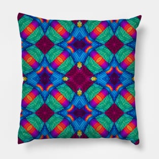 Crochet Color Explosion Pillow